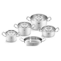 Fissler Original Profi Pannenset Met Serveerpan En Glasdeksels Rvs 5-delig