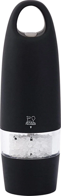 Peugeot Zest Elektrische Zoutmolen 17 Cm Zwart