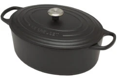 Le Creuset Signature Braadpan Ovaal 8,9 Liter ø 35 Cm Gietijzer Mat Zwart