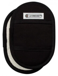 Le Creuset Pannenlappen 18 X 12,5 Cm Katoen Zwart 2 Stuks