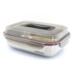 Cuitisan Foodcontainer Rechthoekig Met Handgreep 1900 Ml Rvs