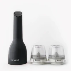 Finamill All-In-One Oplaadbare Kruidenmolen Inclusief 2 Pro Plus Pods Midnight Black