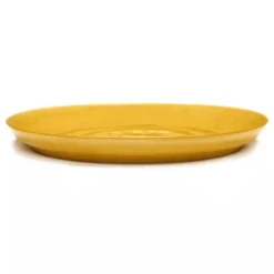Serax Feast By Ottolenghi Serveerschaal M ø 34 Cm H 4 Cm Aardewerk Sunny Yellow + Swirl Dots Black