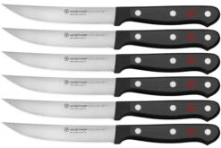 Wüsthof Gourmet Steakmessenset Rvs Zwart 6 Stuks